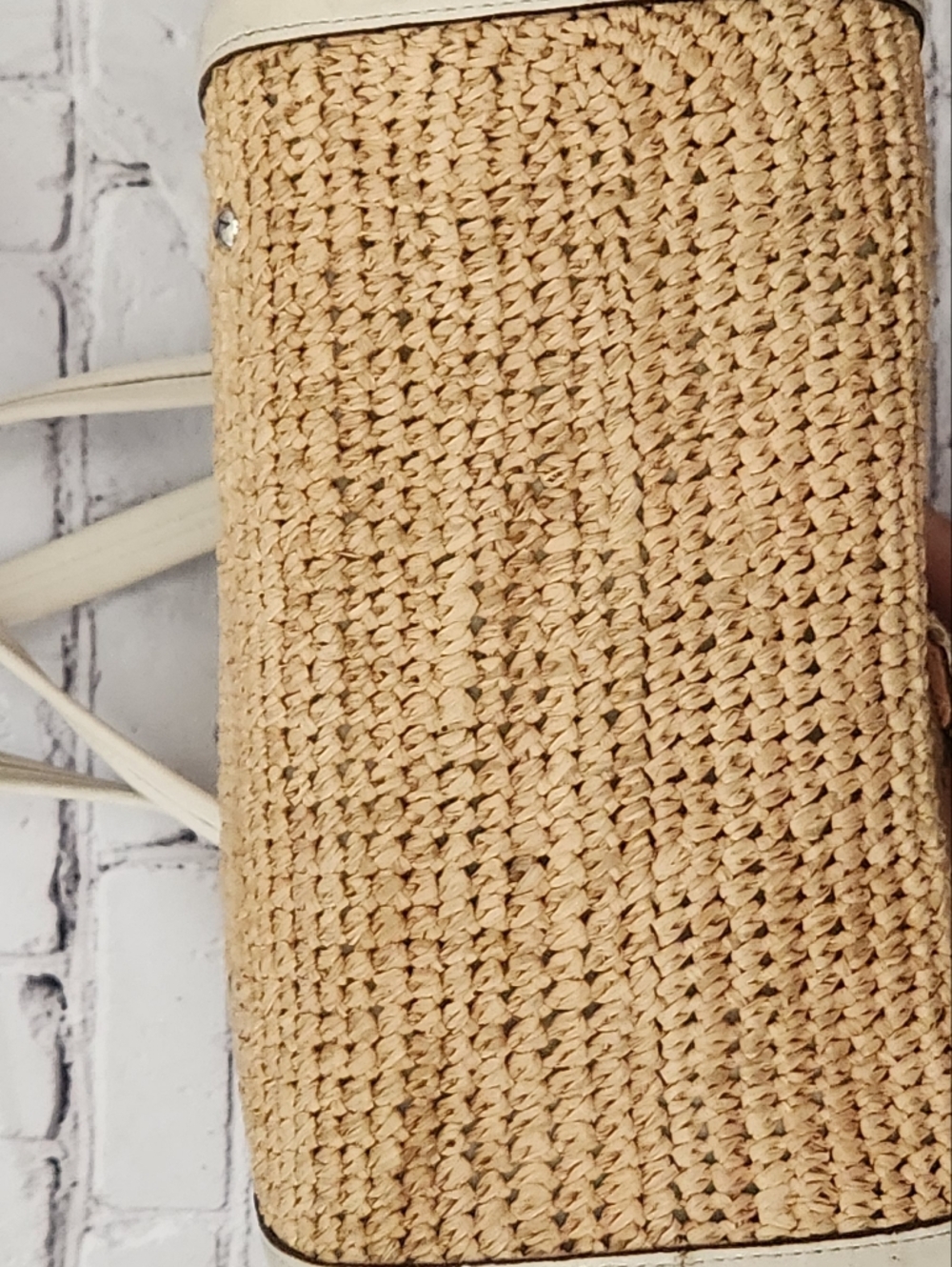 Coach Hamptons Weekend Straw Applique Tote Bag #19347 - Picture 9 of 16